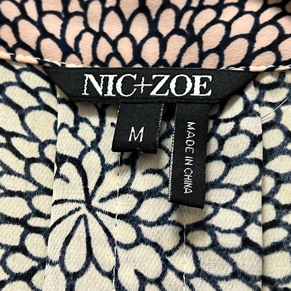 NWT NIC+ ZOE Tunic Style Long Sleeve Blouse Yellow Multi Color Print Size: M - Picture 5 of 13